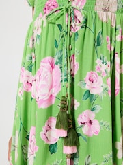 Joe Browns Green Petite Flower Garden Maxi Dress - Image 4 of 5