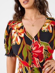 Joe Browns Black Petite Brightest Flowers Maxi Dress - Image 2 of 5