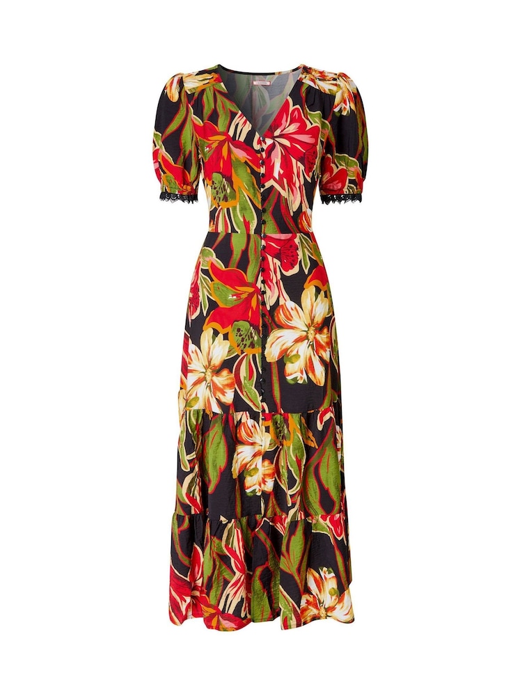 Joe Browns Black Petite Brightest Flowers Maxi Dress - Image 5 of 5