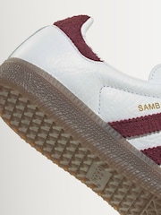 adidas Originals White Samba OG Trainers - Image 6 of 10