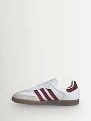 adidas Originals White Samba OG Trainers - Image 8 of 10