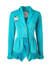 Joe Browns Green Carla Button-Through Jersey Top - Image 5 of 5