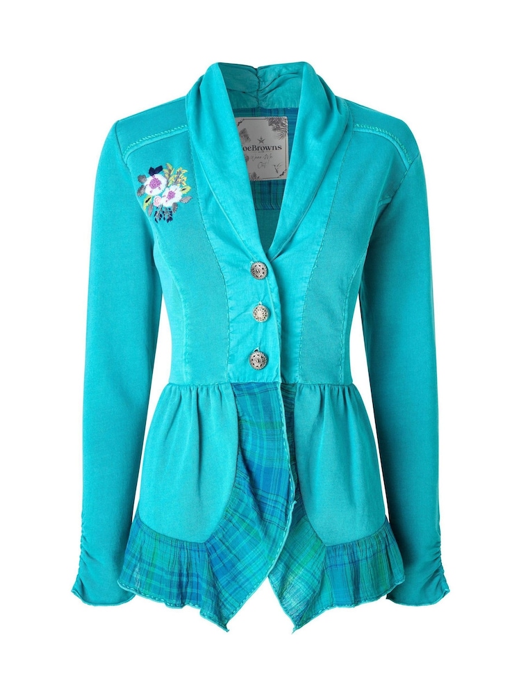 Joe Browns Green Carla Button-Through Jersey Top - Image 5 of 5