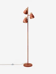 MADE.COM Terracotta Red Albert 3 Light Floor Lamp - Image 3 of 3