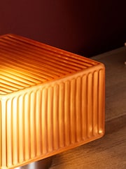 MADE.COM Brown/ Chrome Alma Table Lamp - Image 3 of 5