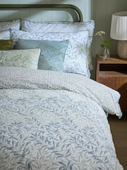 William Morris At Home Sage Green Set Of 2 Willow Bough 200 Thread Count Pillowcases - Image 1 of 4