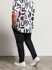 BadRhino Big & Tall Black Linen Trousers - Image 3 of 6