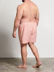 BadRhino Big & Tall Pink Striped Seersucker Swim Shorts - Image 3 of 4