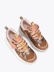 Kurt Geiger London Brown Womens Kurt Trainers - Image 3 of 5
