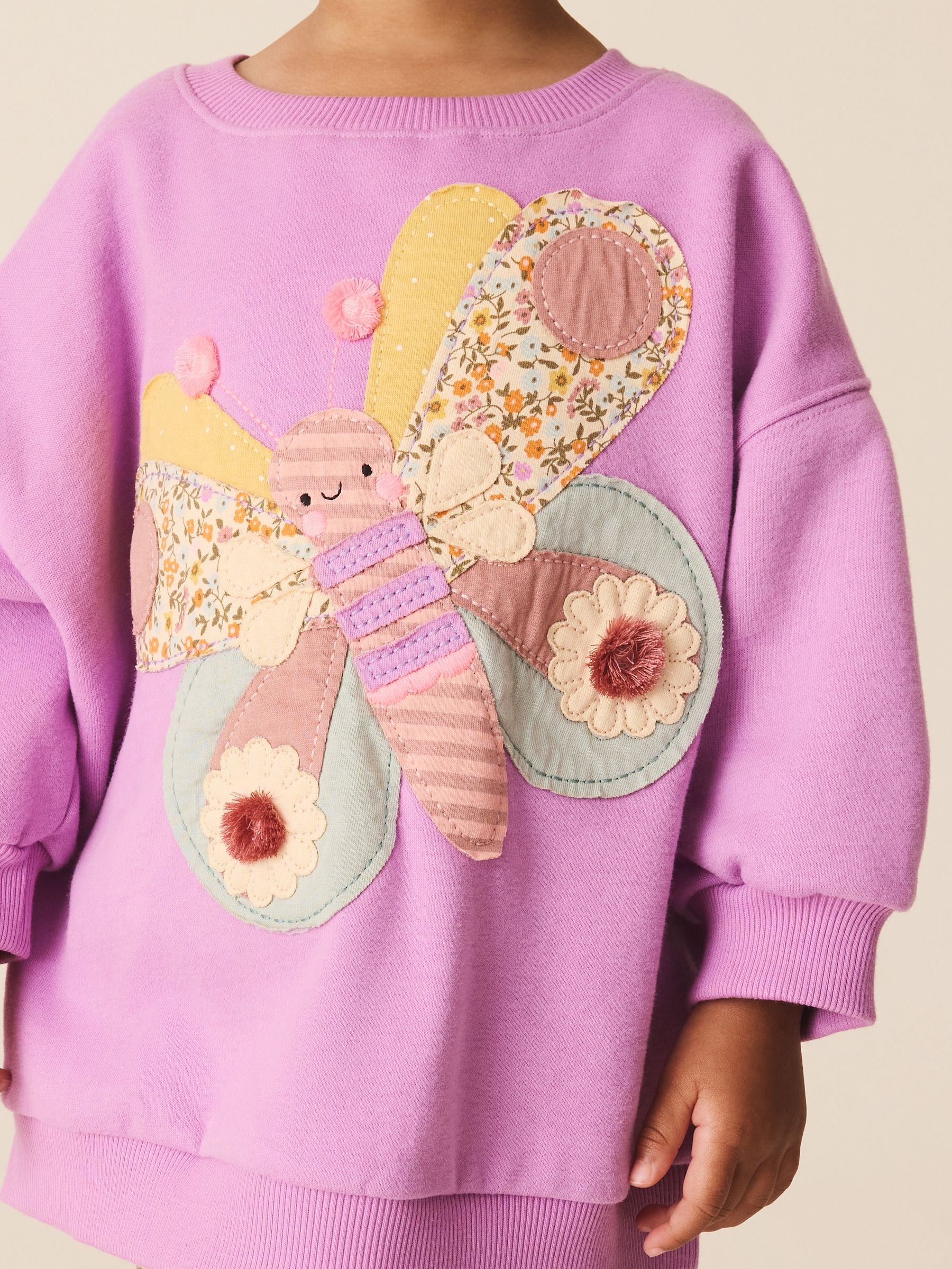 Buy Purple Butterfly Sweatshirt and Leggings Set (3mths-7yrs) from