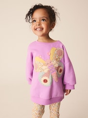 Purple Butterfly Sweatshirt and Legging Set (3mths-7yrs) - Image 4 of 10