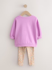Purple Butterfly Sweatshirt and Legging Set (3mths-7yrs) - Image 7 of 10