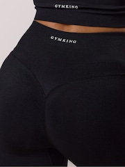 Gym King Black GK Sculpt Seamless Flared Leggings - Image 4 of 4