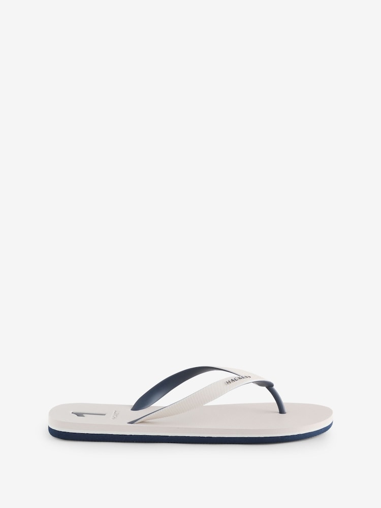 Hackett White Capri Numbers Flip Flop Shoes - Image 1 of 7