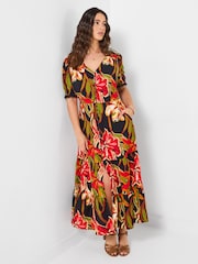 Joe Browns Black Brightest Flowers Maxi Dress - Image 1 of 5