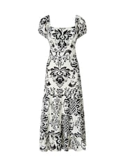 Joe Browns Black Serena Printed Maxi Dress - Image 5 of 5