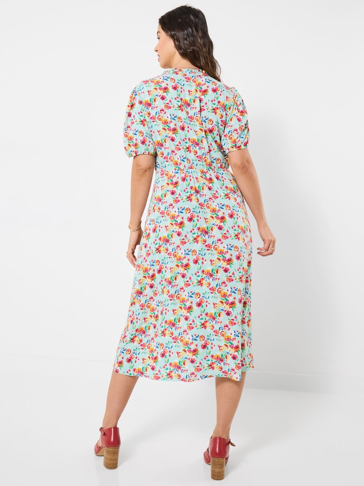 Joe Browns Green Penelope Floral Tea Dress - Image 2 of 5 Joe Browns Green Penelope Floral Tea Dress - Image 2 of 5