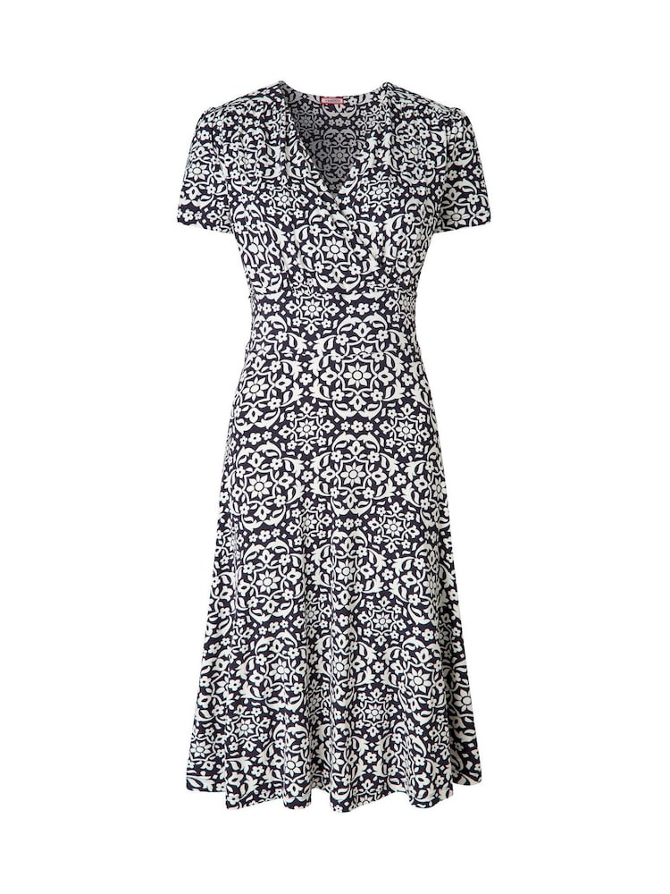 Joe Browns Black Floral Print Jersey Dress - Image 5 of 5 Joe Browns Black Floral Print Jersey Dress - Image 5 of 5