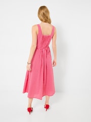 Joe Browns Red Gigi Gingham Cotton Dress - Image 3 of 6