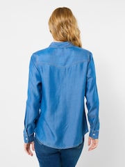 Joe Browns Blue Katie Embroidered Denim Shirt - Image 3 of 5