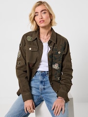 Joe Browns Green Lexie Boutique Badged Shirt - Image 1 of 6