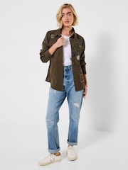 Joe Browns Green Lexie Boutique Badged Shirt - Image 3 of 6