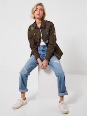 Joe Browns Green Lexie Boutique Badged Shirt - Image 5 of 6