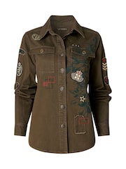 Joe Browns Green Lexie Boutique Badged Shirt - Image 6 of 6