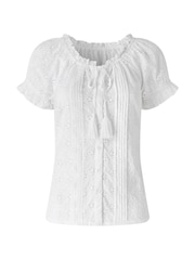 Joe Browns White Beautiful Broderie Top - Image 6 of 6