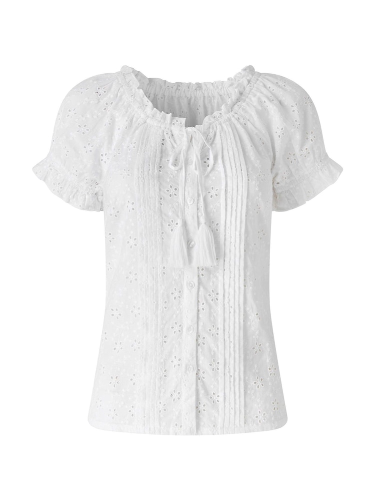 Joe Browns White Beautiful Broderie Top - Image 6 of 6