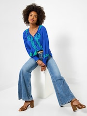 Joe Browns Blue Rebecca Embroidered Top - Image 5 of 6