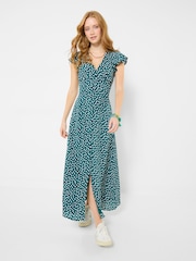 Joe Browns Green Gabriella Spot Print Dress - Image 2 of 6