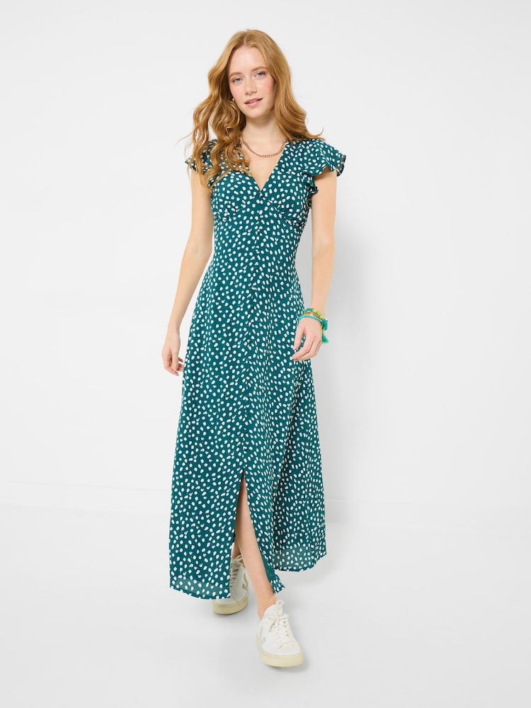 Joe Browns Green Gabriella Spot Print Dress - Image 2 of 6