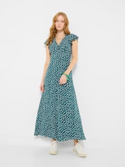 Joe Browns Green Gabriella Spot Print Dress - Image 5 of 6