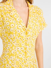 Joe Browns Yellow Fresh As A Daisy Printed Dress - Image 4 of 5