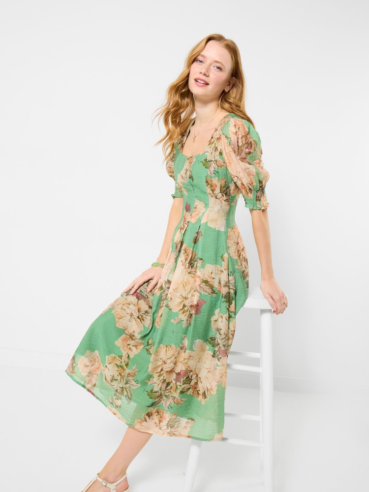 Joe Browns Green Betsy Floral Dress - Image 2 of 6
