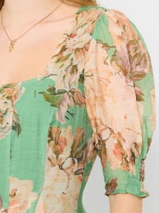 Joe Browns Green Betsy Floral Dress - Image 5 of 6
