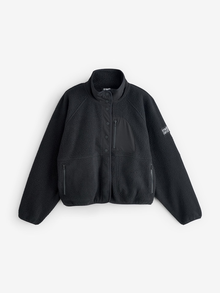 Gym + Coffee Black Horizon Layer Up Snap Jacket - Image 9 of 9