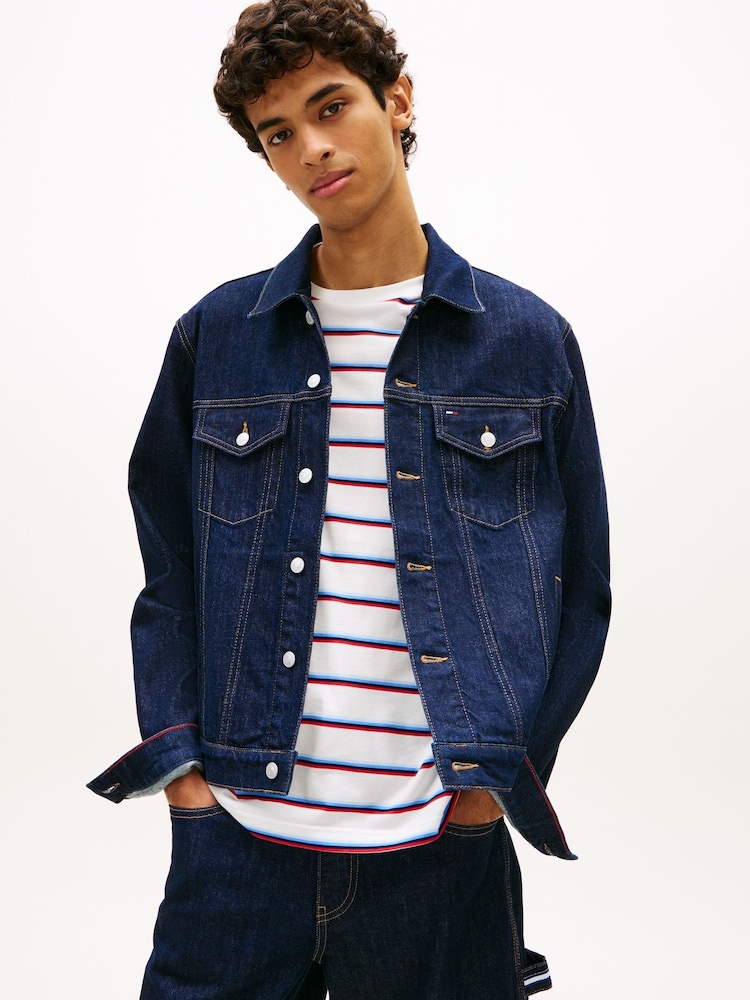 Tommy Jeans Blue Ryan Regular Denim Trucker Jacket - Image 1 of 5