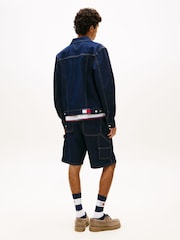 Tommy Jeans Blue Ryan Regular Denim Trucker Jacket - Image 3 of 5