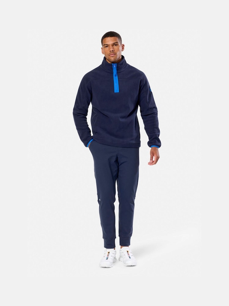 Gym + Coffee Navy Half Zip Polar Fleece - Image 2 of 5