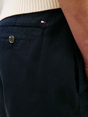 Tommy Hilfiger Blue Washed Regular Chino Shorts - Image 4 of 5