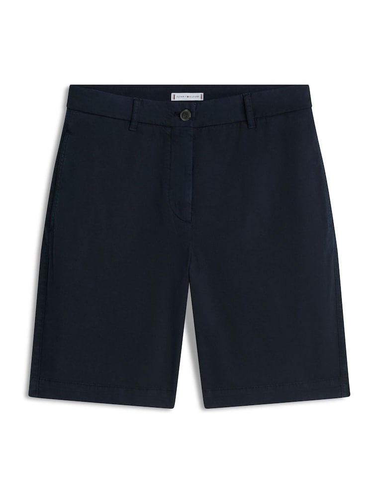 Tommy Hilfiger Blue Washed Regular Chino Shorts - Image 5 of 5