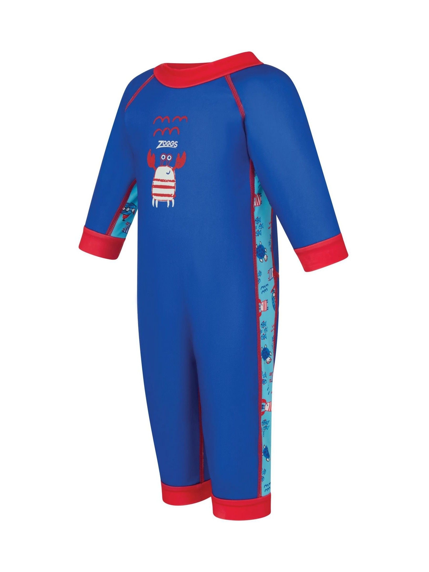 Buy Zoggs Blue Fleece Lined Baby Jumpsuit from Next USA