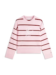 Tommy Hilfiger Red Premium Knit Logo Embroidery Relaxed Jumper - Image 5 of 5