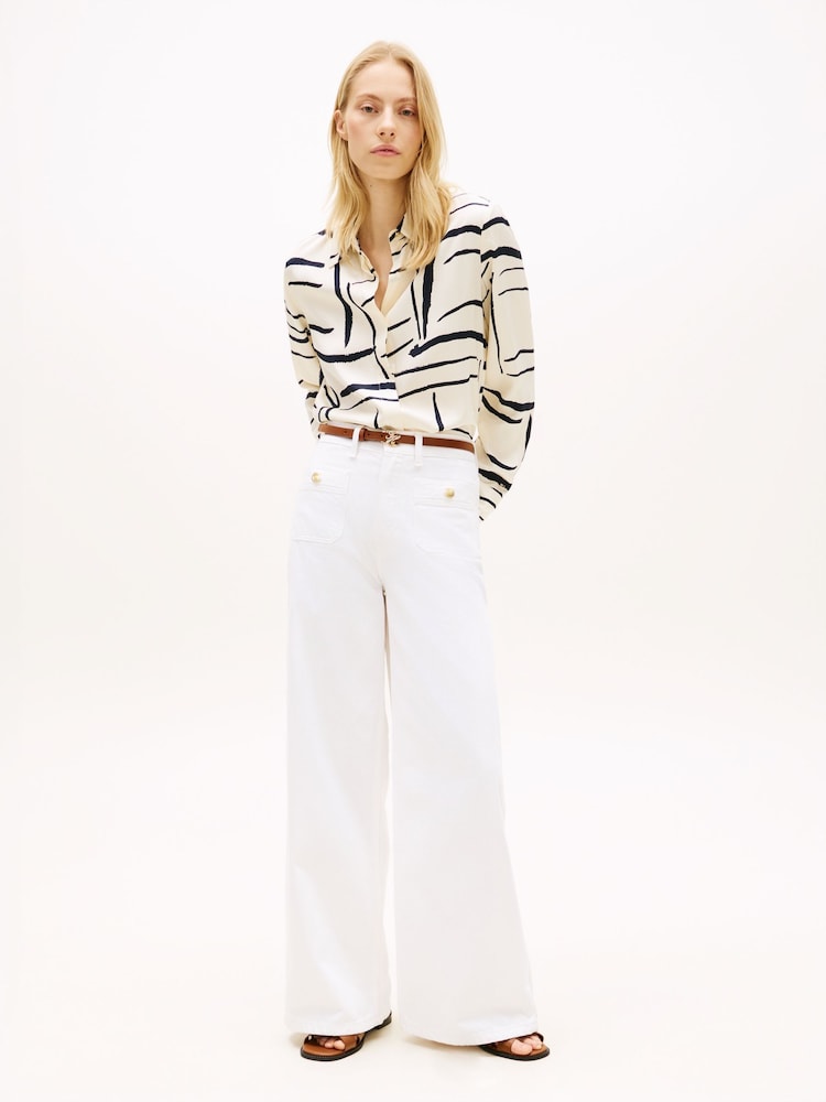 Tommy Hilfiger Regular Fit Gold Tone Button Shirt - Imaginea 2 din 5