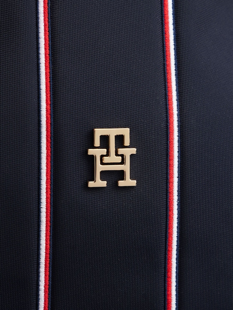 Tommy Hilfiger Blue Signature Tape Dome Backpack - Image 5 of 5 Tommy Hilfiger Blue Signature Tape Dome Backpack - Image 5 of 5