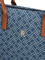 Tommy Hilfiger Blue Flag Denim Tote Bag - Image 2 of 5