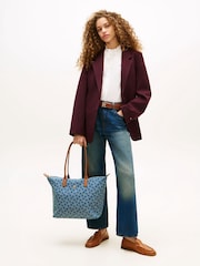 Tommy Hilfiger Blue Flag Denim Tote Bag - Image 3 of 5