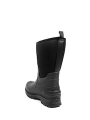 Pavers Black Wide Fit Rugged Water Resistant Wellies - Image 3 of 5